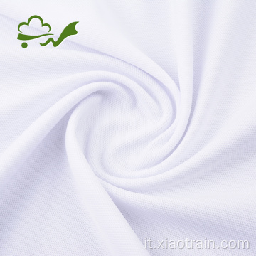 Tessuto in maglia di poliestere a maglia interlock per indumenti traspiranti per abbigliamento sportivo